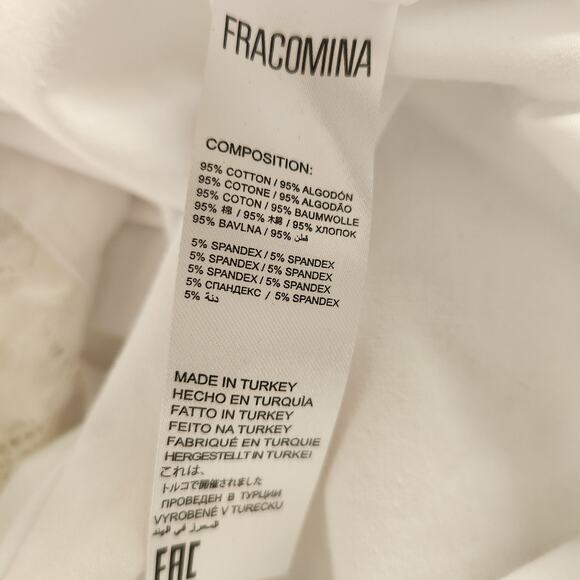 Fracomina White Lace Tank Top Size Small NWT Rhinestones - Picture 11 of 11